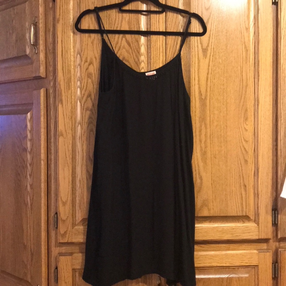 Black spaghetti strap dress